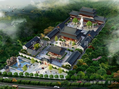 三亚寺院古建规划设计-药师禅寺