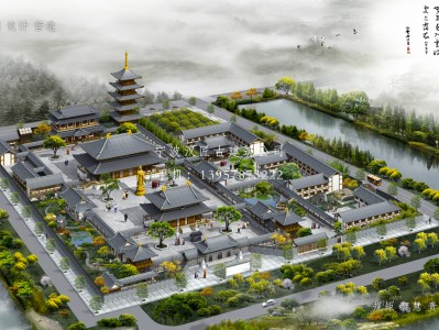 三亚寺庙建筑总体规划方案
